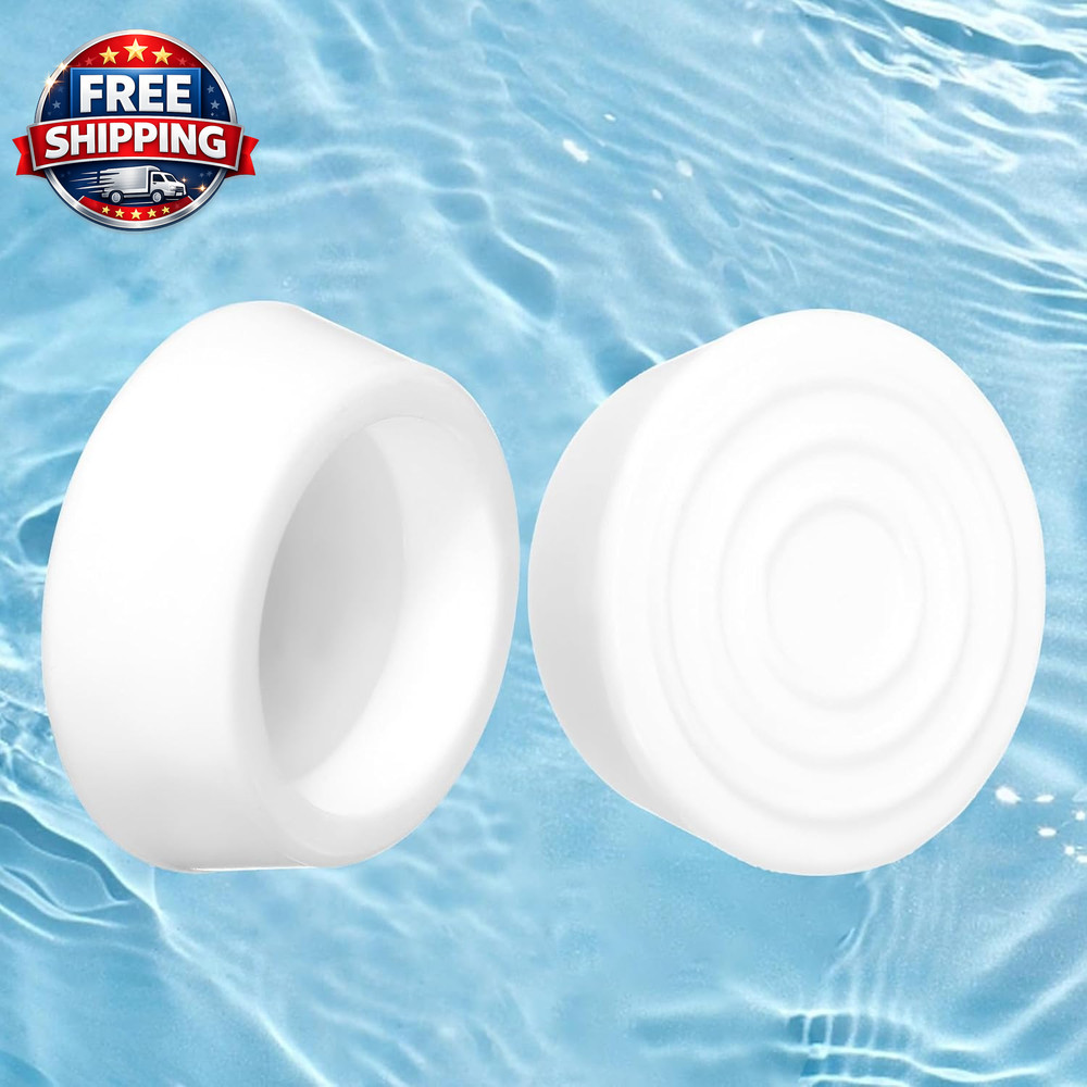 Pool Ladder Bumpers for Inground Pools - 2 Pack Rubber Steps outside Plug Caps F