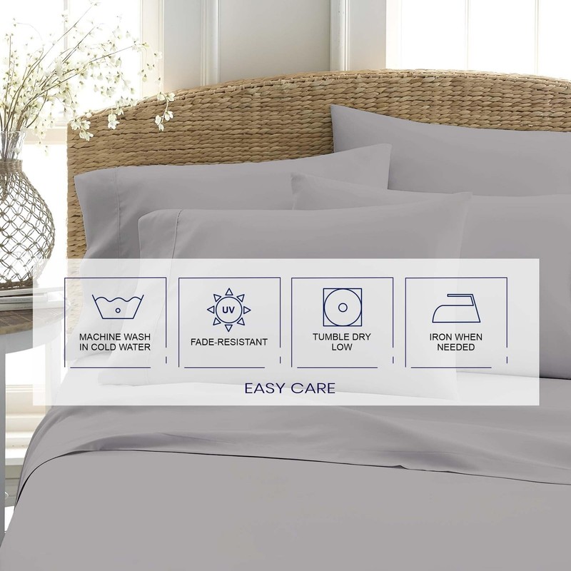 Bed Sheets 4 Piece 100% Egyptian Cotton 600 Thread Count Soft Crisp Cooling C... gallery