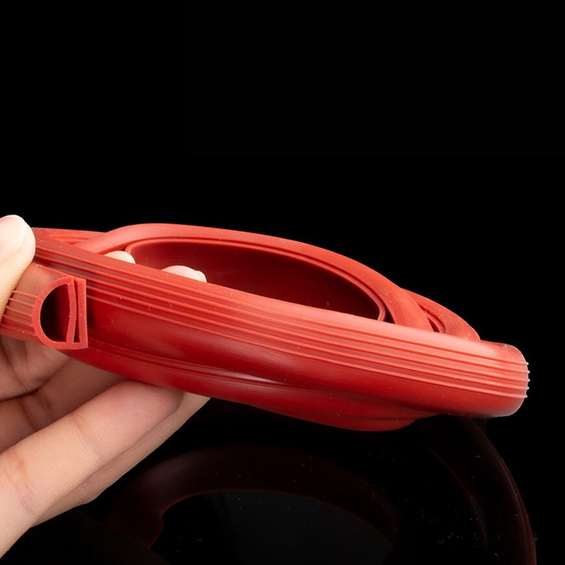 High Temperature Resistant e Type RED Silicone Oven Seal Strip Draught Excluder gallery