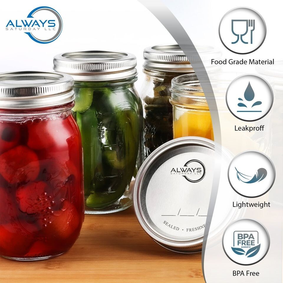 Canning Lids Wide mouth 114 Count gallery