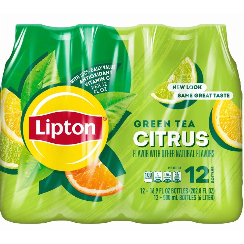 Lipton Iced Green Tea, Citrus Bottled Tea Drink, 16.9 oz, 12 Bottles gallery