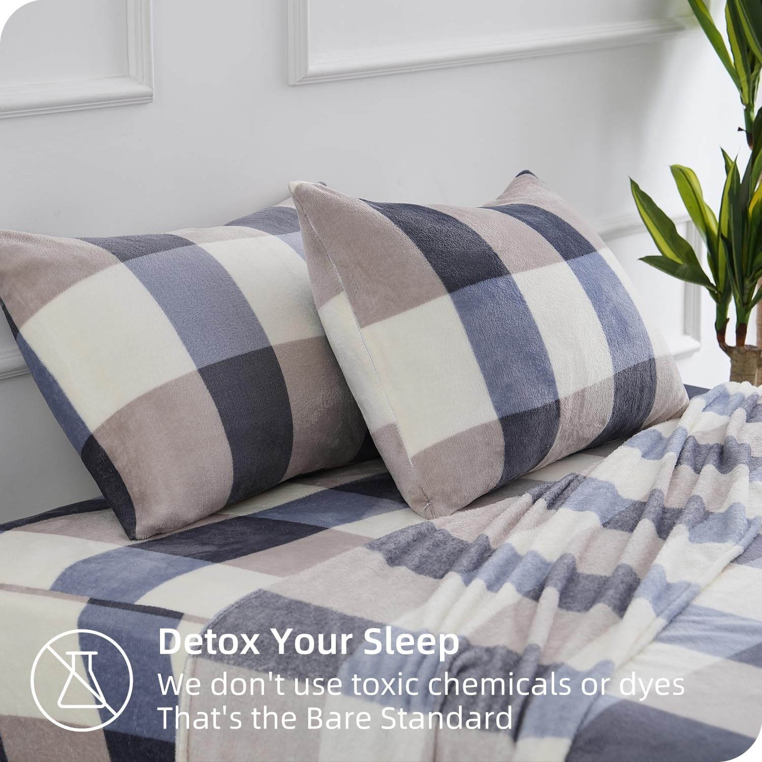 Ultra Soft Micro Fleece Twin Size Sheets Set 3 Piece - Extra Soft Velvet Flee... gallery