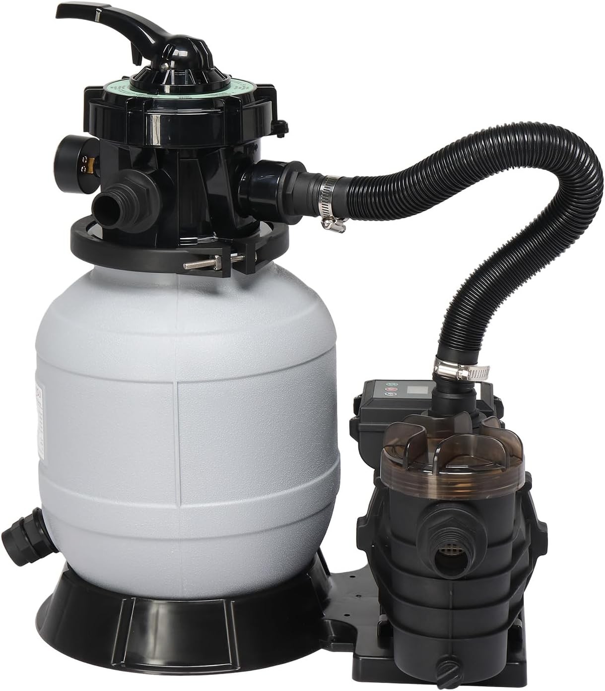 Above Ground Pool Sand Filter Pump Combo – 1/3HP, 2087GPH Flow, 24H Auto Timer gallery