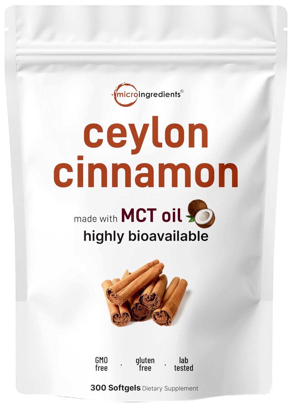 Micro Ingredients Ceylon Cinnamon, 300 Softgels | 300 Count (Pack of 1) gallery