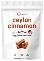 Micro Ingredients Ceylon Cinnamon, 300 Softgels | 300 Count (Pack of 1)