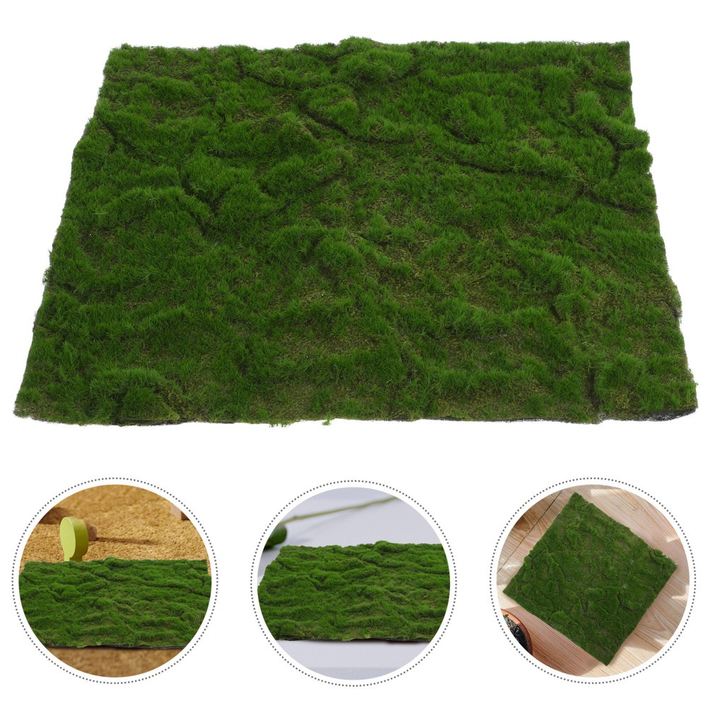 Green Artificial Grass Turf Mat for Indoor Outdoor Wedding and Terrarium Decor gallery