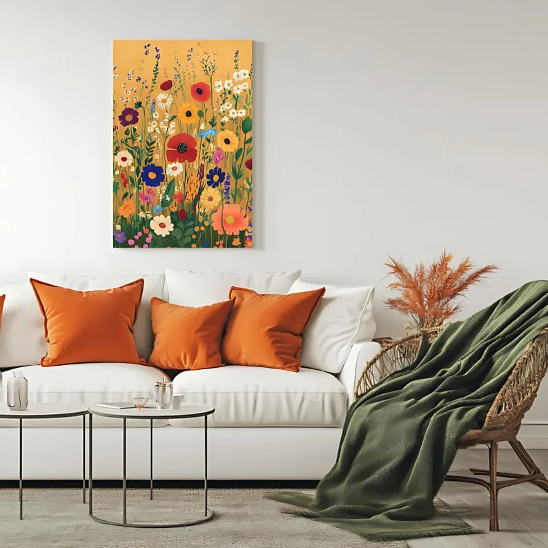 Paint by Numbers Flower Field Kit 24 Colors Beginner DIY Art gallery