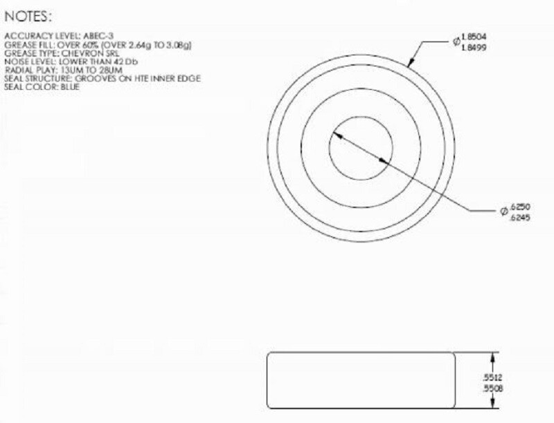 B985/8 - Swisher Replacement Trimmer Bearing gallery