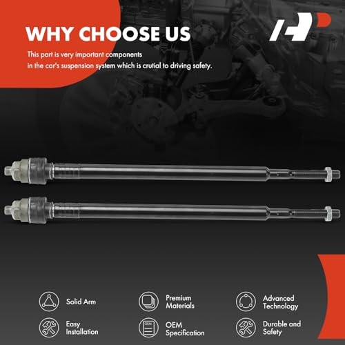 2 x Front Inner Tie Rod Ends, Compatible with Acura RSX 2002 2003 2004 2005 gallery