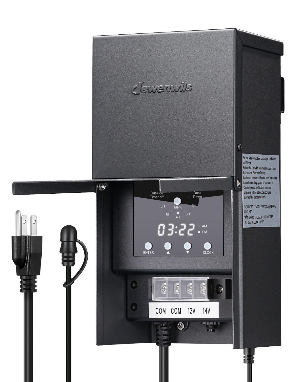 200WLow Voltage Landscape Lighting Transformer,120V AC to 12/14V AC,Weatherproof gallery