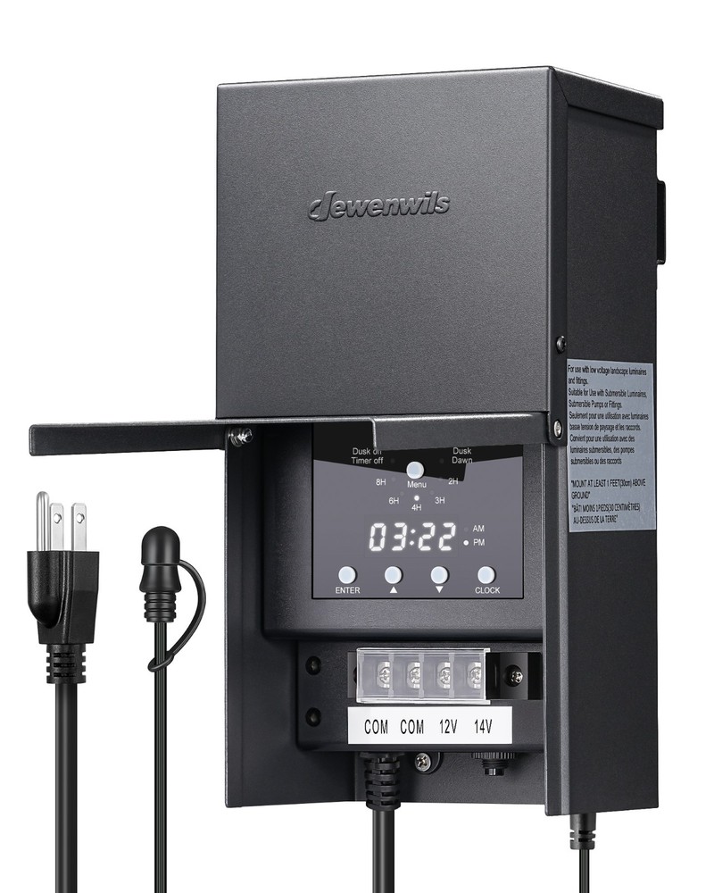 200WLow Voltage Landscape Lighting Transformer,120V AC to 12/14V AC,Weatherproof