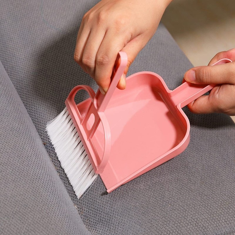 3 Pack Mini Hand Broom and Dustpan Set Small Dust Pans with Brush gallery