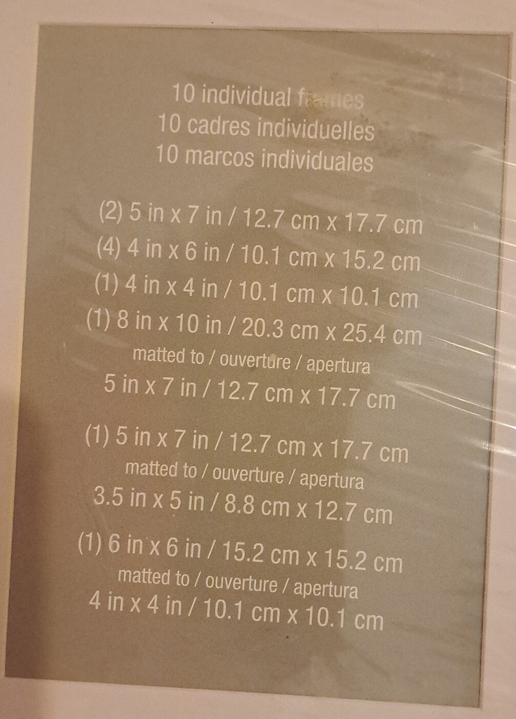 NEW 10 Matching Frame Pack Standard Various Sizes gallery