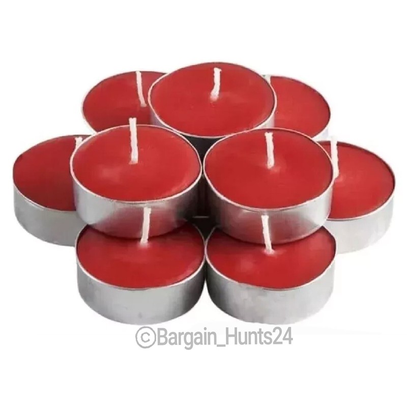 30Count Apple Cinnamon Tealight Candles Highly Scented Bulk 2.5 Hours Burn Time gallery