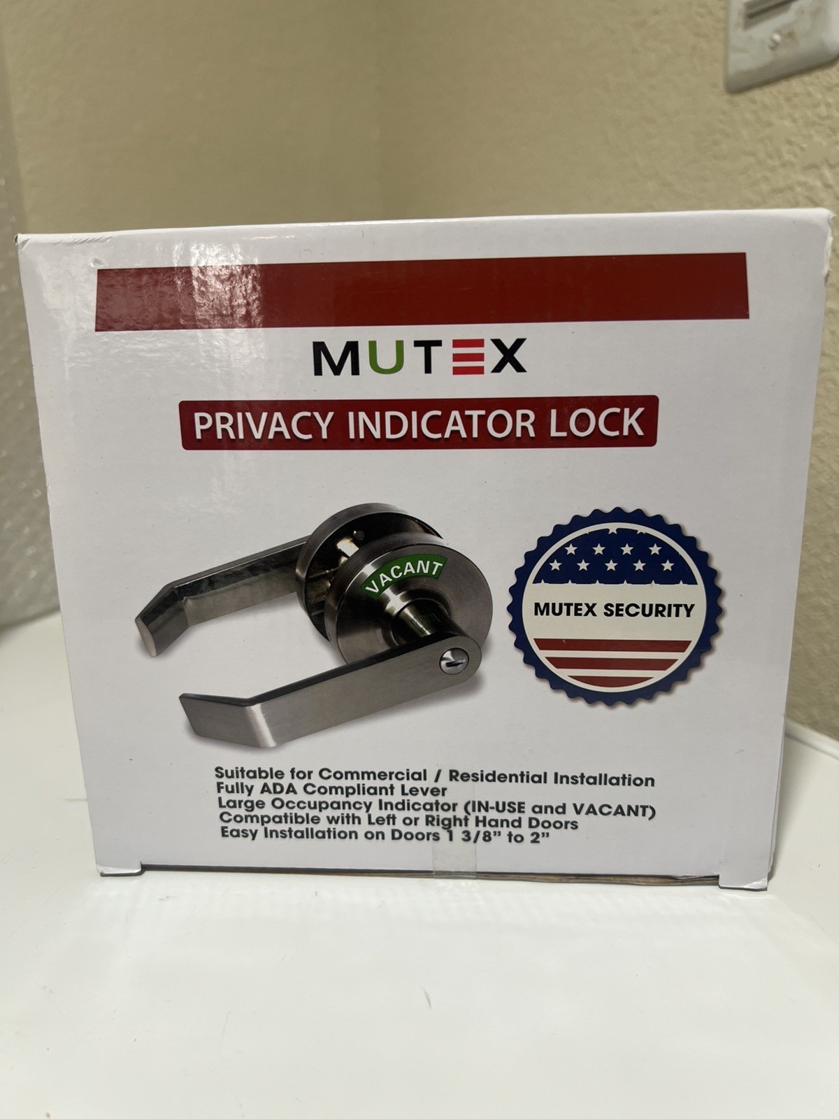 Mutex Security Privacy Indicator Lock Commercial/ Residential ADA Compliant NEW gallery