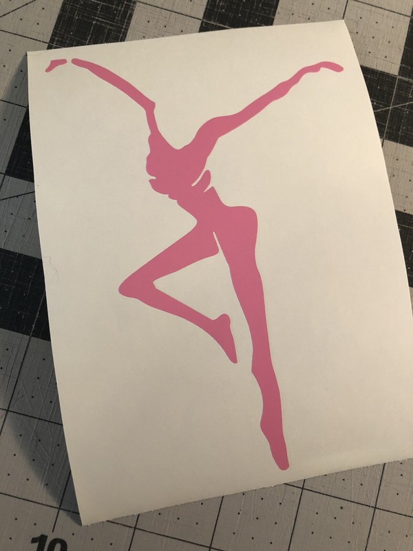 Vinyl Decal for Window - Fire Dancer (May Customize with Name), Various Sizes gallery