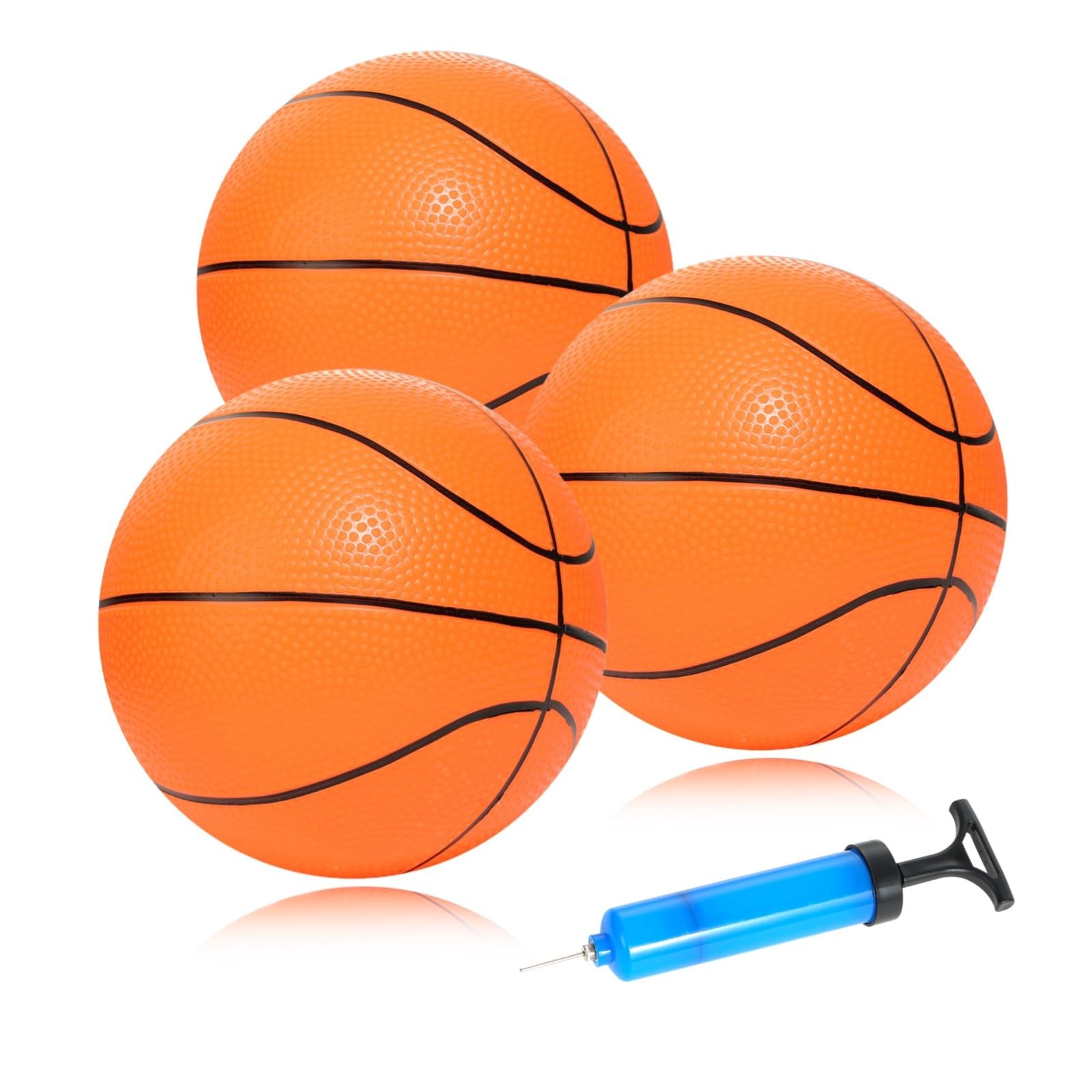 INTOWIND Mini Basketballs 3 Pack - 7inch Small Basketball Size 3 7", Orange gallery