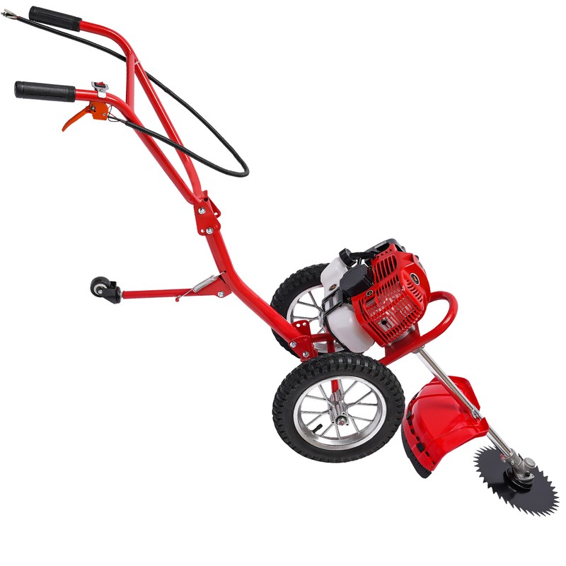 Hand Push Grass Cutter Garden Tool Lawn Mower Trimmer 49cc Gasoline Brush Cutter gallery