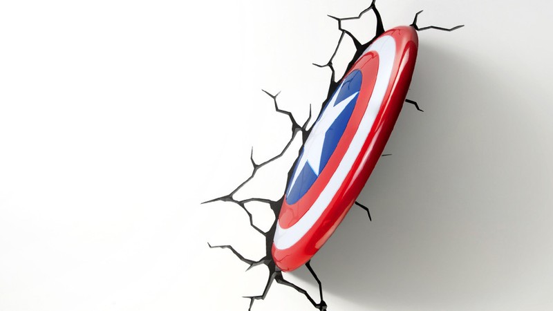 3D Deco Light FX Avengers Replacement Crack Wall sticker Led Wall Light Sticker gallery