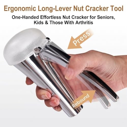 Nutcracker: Effortlessly Cracks Large to Medium Nuts, Heavy Duty Nut Clear gallery