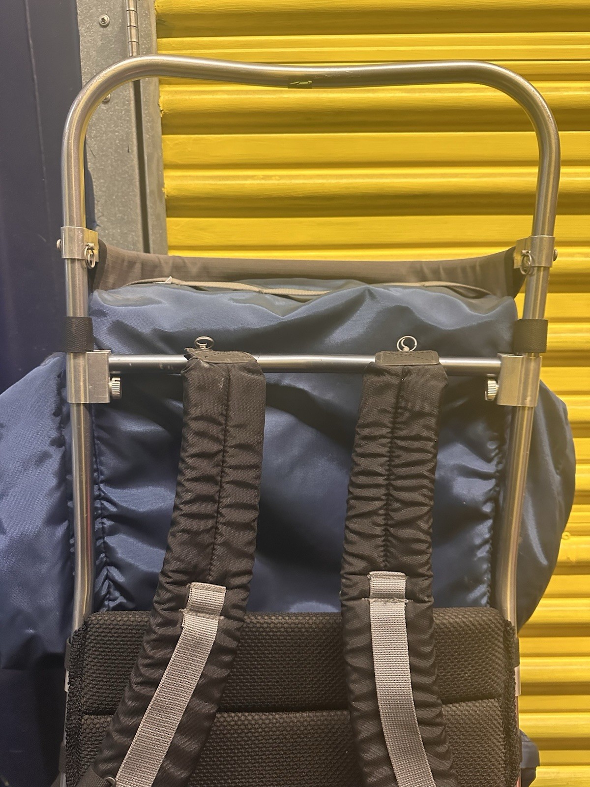 JanSport Blue Rainier External Frame Hiking Backpack 4
