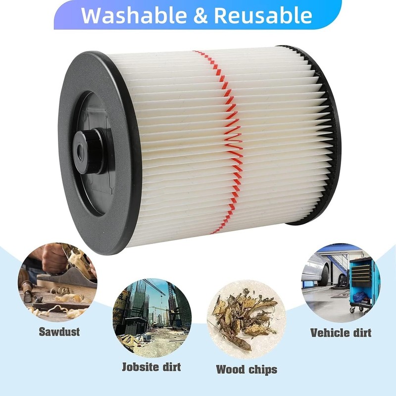 Replacement Shop Vac Filter for Sears Craftsman 5+ 6 8 12 16 gallon. Wet Dry Vac gallery