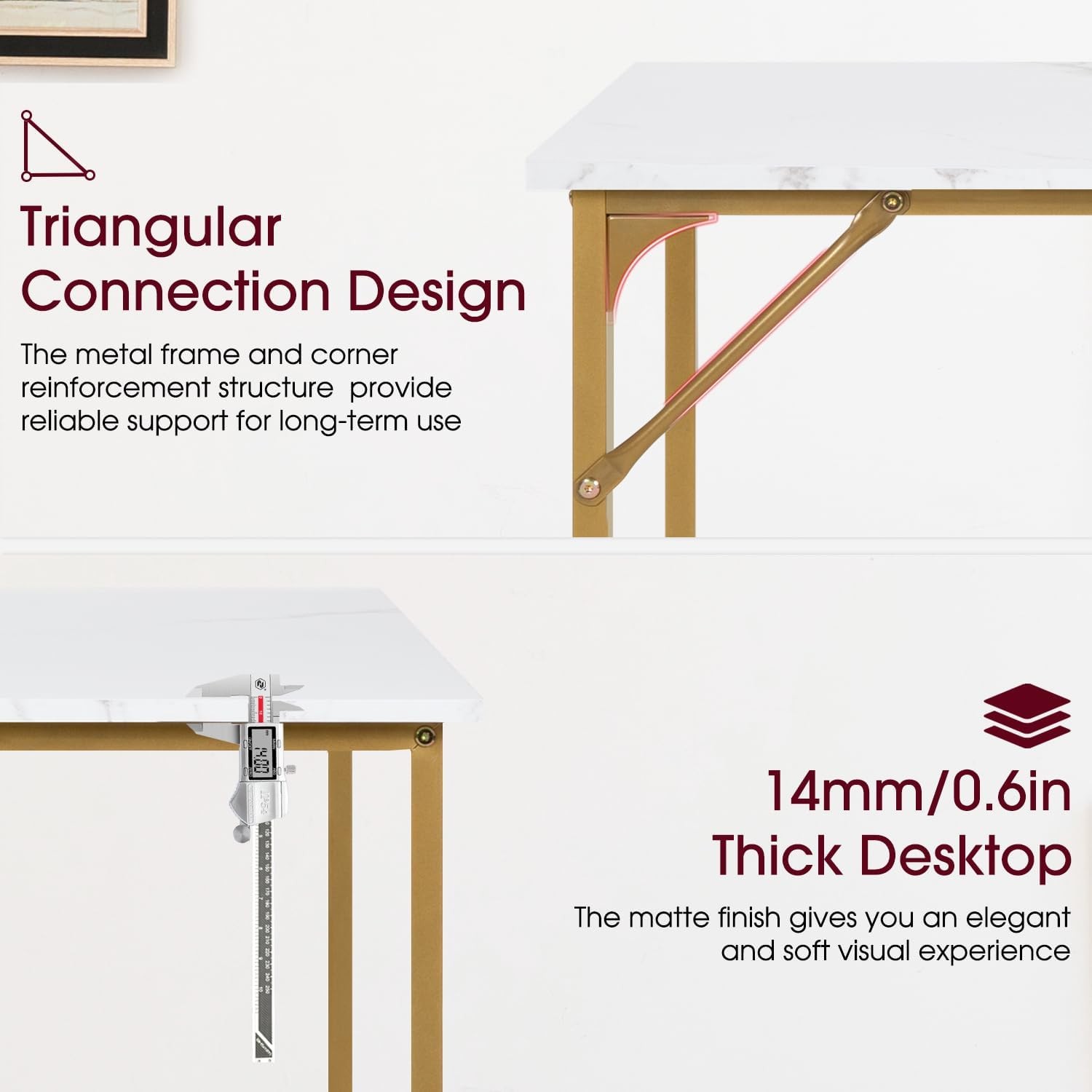 BestOffice Computer Desk,Home Office Desk, Modern Simple Style for Home Office S gallery
