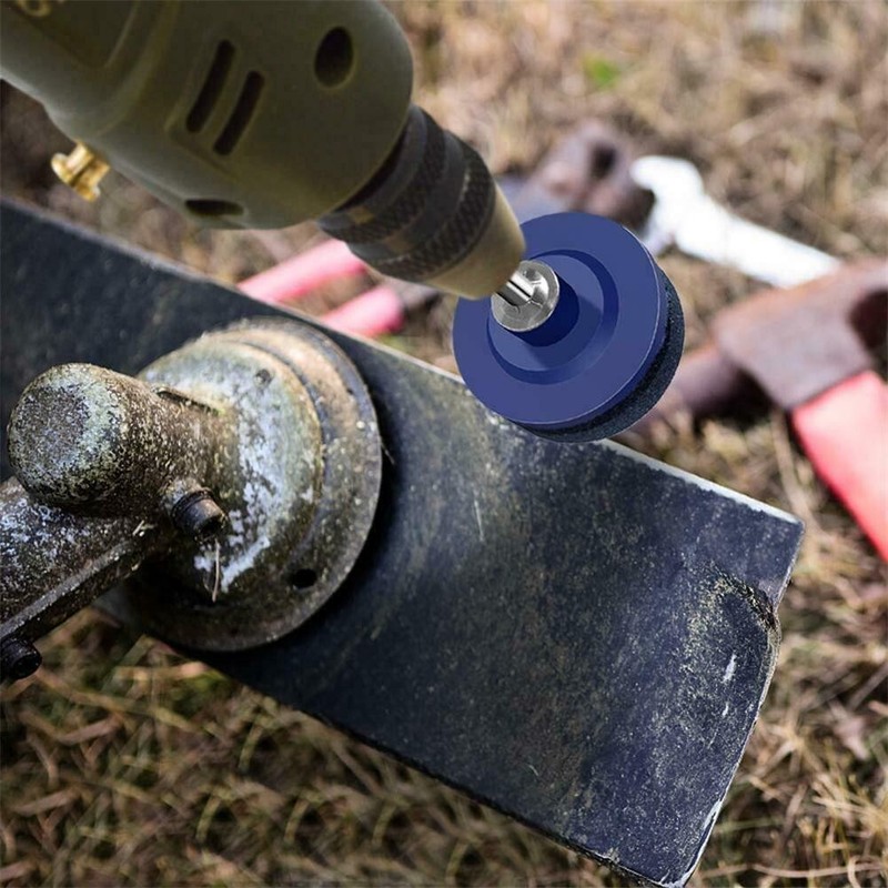Mower Blade Balancer & Sharpener Set For Lawn Mower Tractor Garden Tools KD gallery