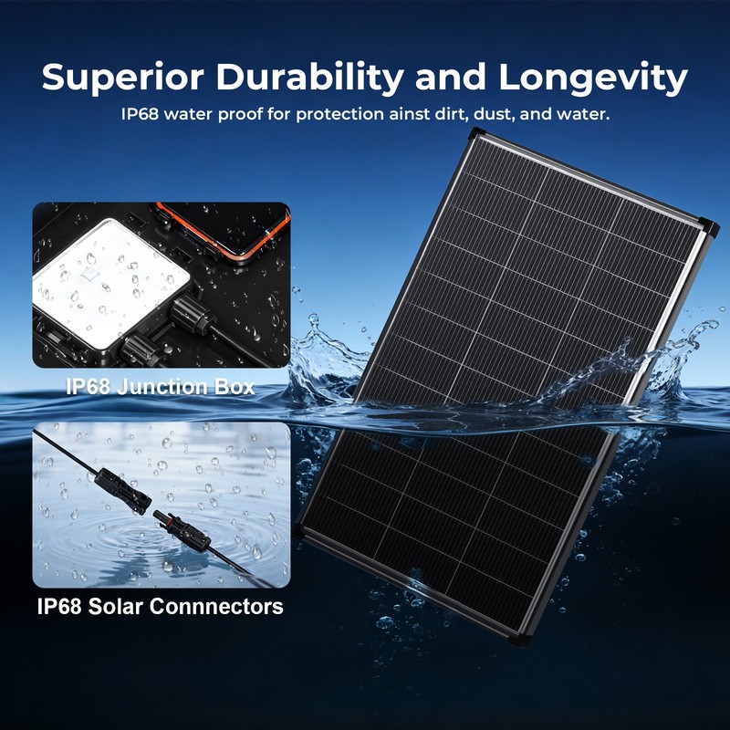 200W 400W 1000W Solar Panel N-Type 18BB Bifacial Home RV Off Grid RV Home Boat gallery