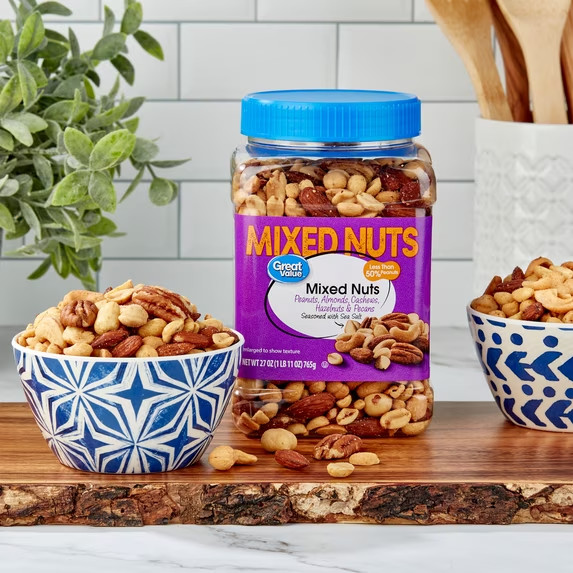 Great Value Mixed Nuts with Peanuts, 27 oz gallery