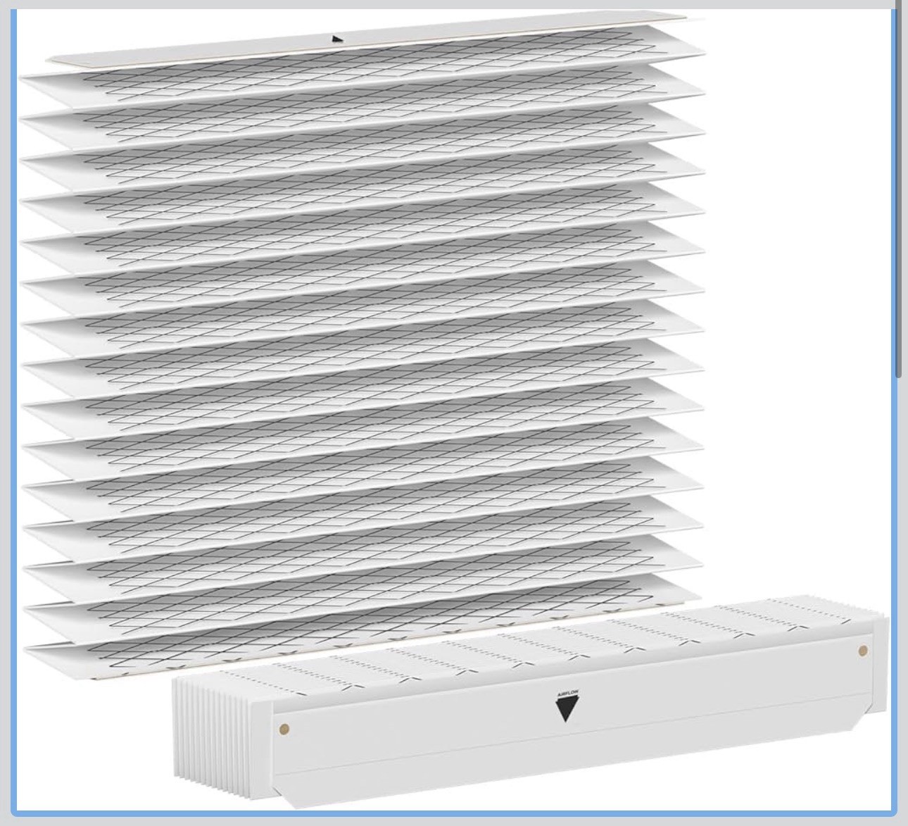 (2 Pack) BAYFTAHEXM2 MERV 13 Filters for Trane Perfectfit 5, 20"x 25"x 5" - gallery