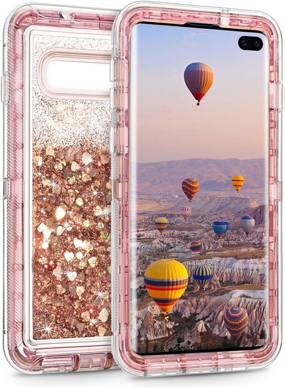 For Samsung Galaxy S10e S10 S10+Plus Shockproof Defender Liquid Glitter Case