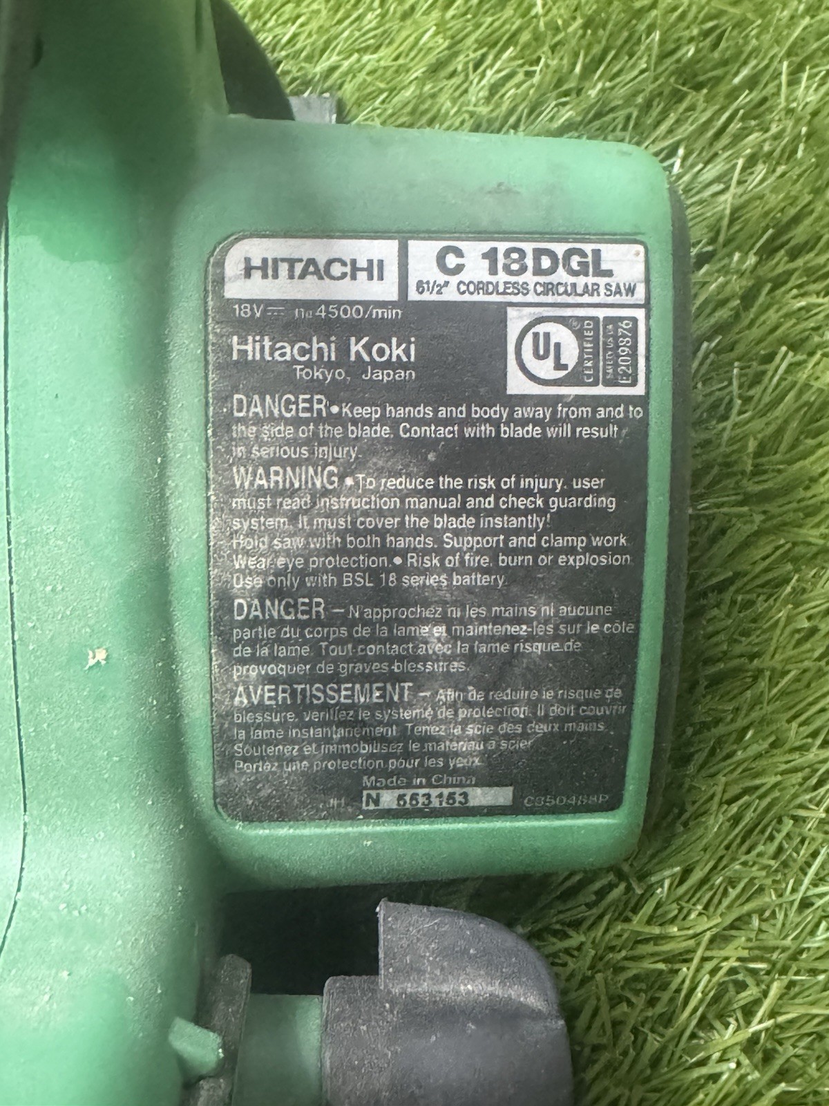 HITACHI C 18DGL (P05020993) gallery