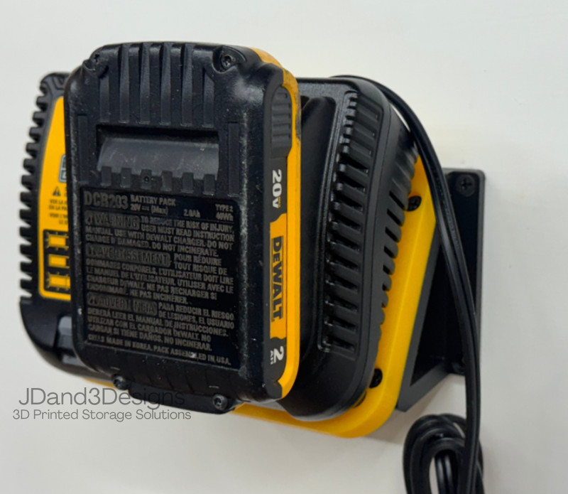 MOUNT for DCB112/DCB113/DCB115/DCB1104 Dewalt Battery Charger w/removeable CLAMP gallery