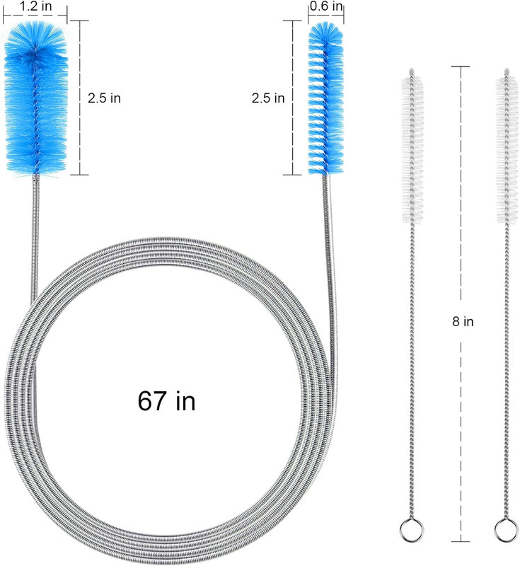 Flexible Long Drain Brush, Double Elastic Ended Nylon Cleaner Hose Tube Pipe ... gallery