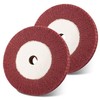 6 Inch Bench Grinder Polishing Wheel, 320 Grit Tight Weave 2Pcs(6"x1" 320#) gallery