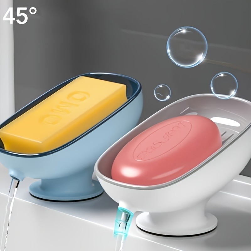 Luxury Adjustable Oval Wall-Mount Non-Slip Detachable Soap Dish Bathroom Tray gallery