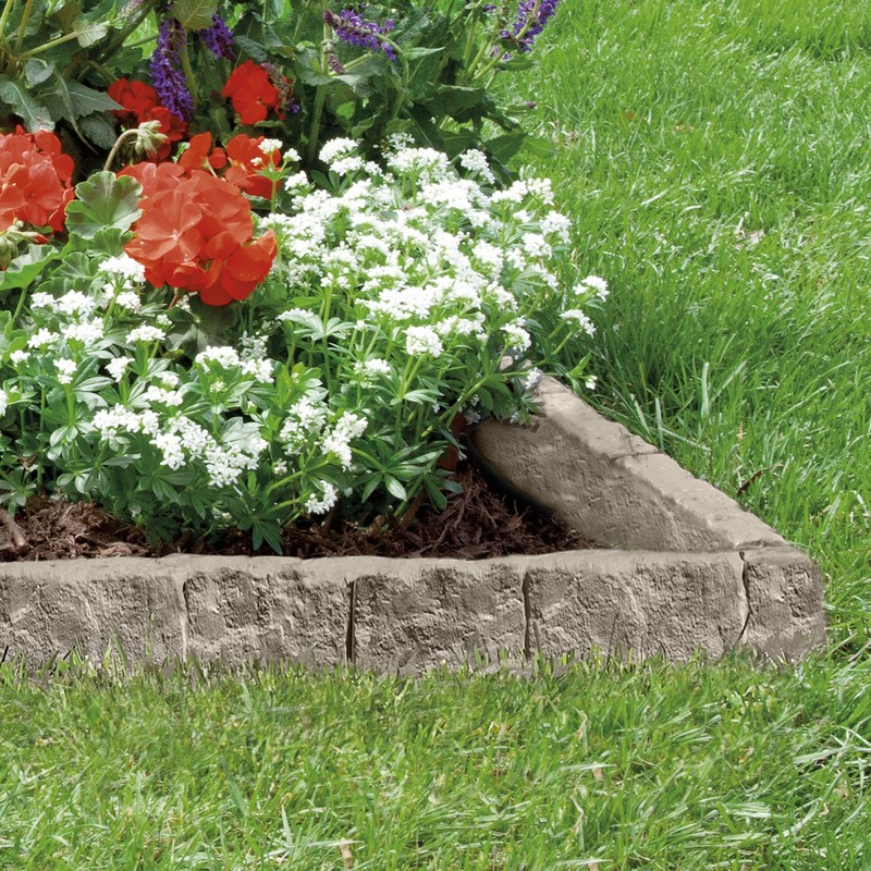 Suncast Landscape Border Decorative Natural Stone Edging, 12" Sections (30 Pack) gallery