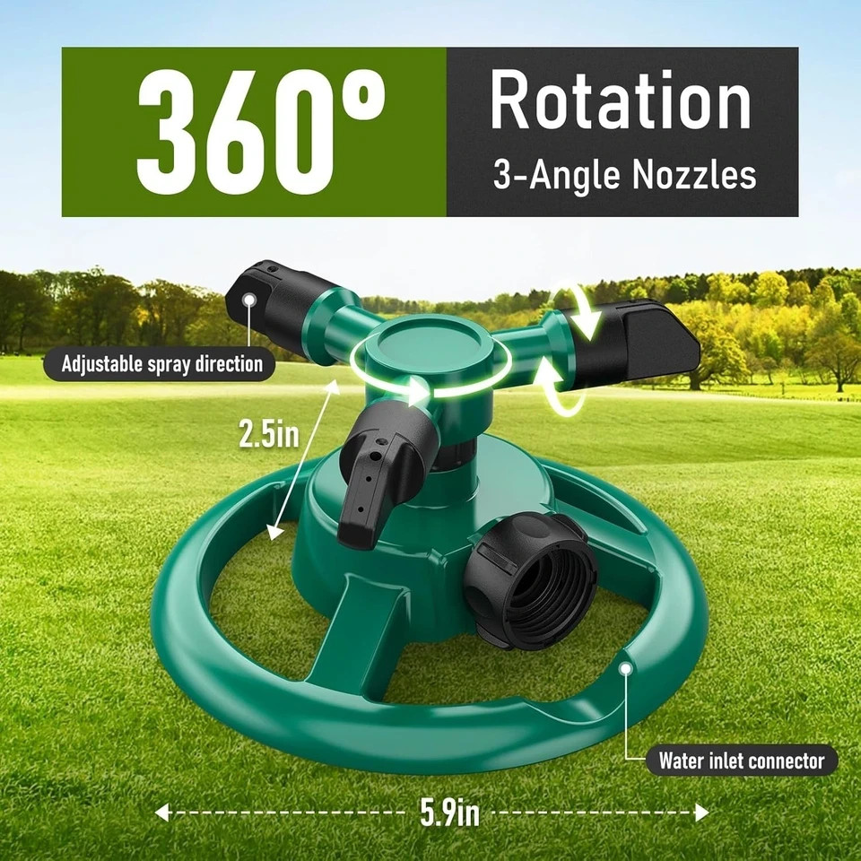 Sprinklers for Yard, Rotating Lawn and Garden Sprinkler for Large Area Coverage gallery