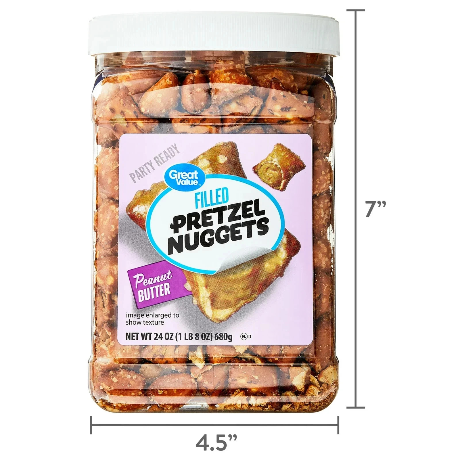 Great Value Peanut Butter Filled Pretzels 24oz – Crunchy, Resealable Snack gallery