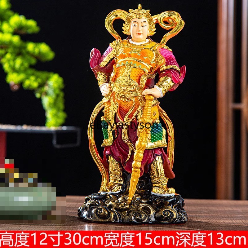 Weituo Jialan Offering Resin Buddha Statues Protector of Guan Gong on Both Sides gallery