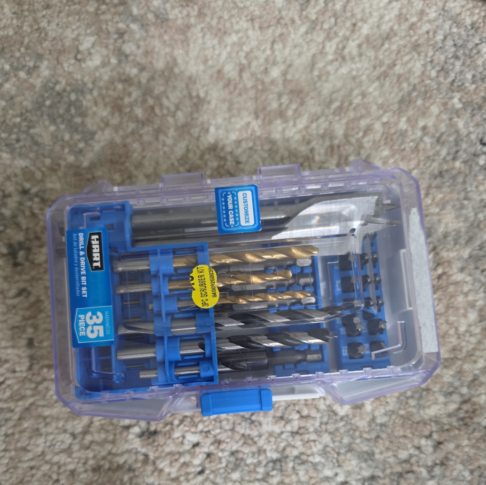 HART 35-Piece Assorted Drill Bit and Drive Bit Set Wood/Metal/PVC, Customizab... gallery