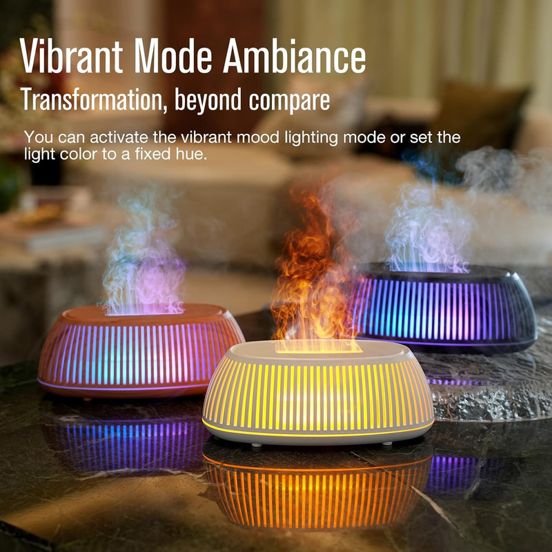 Flame Essential Oil Diffuser 150Ml, Ultrasonic Aromatherapy Diffuser gallery