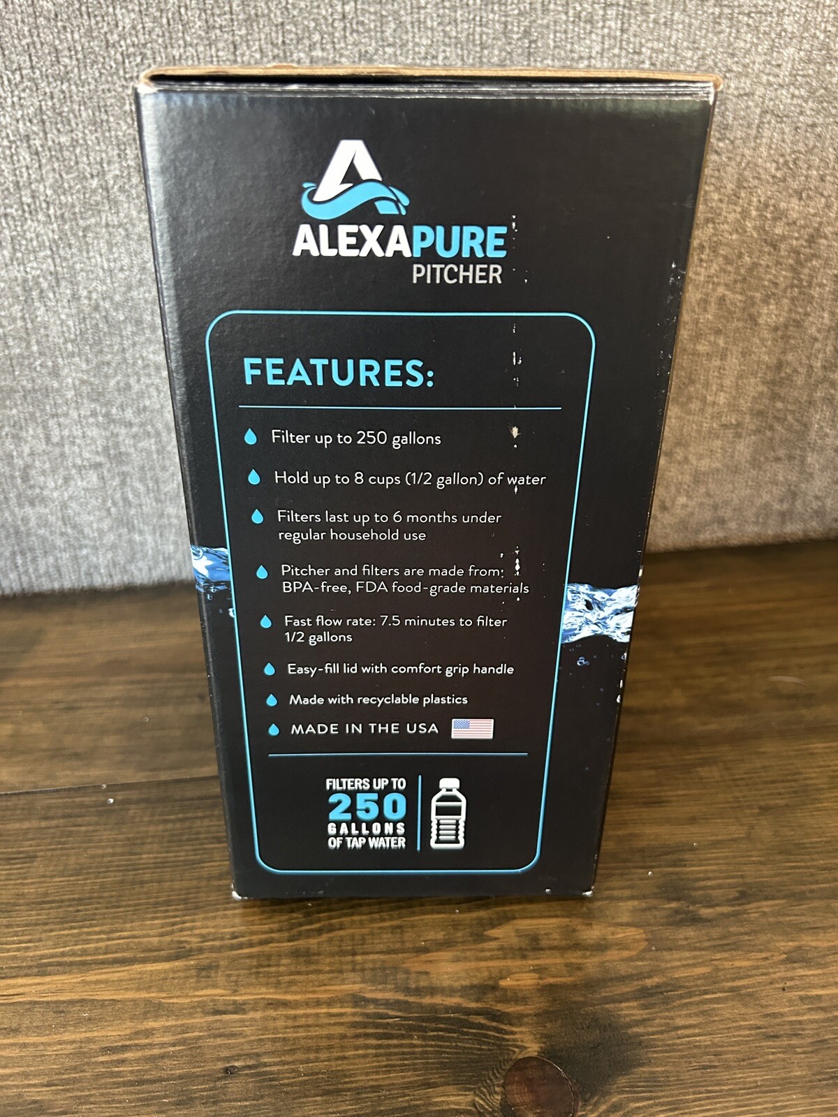 Alexapure 8 Cup Pitcher Water Filtration System with Filters gallery