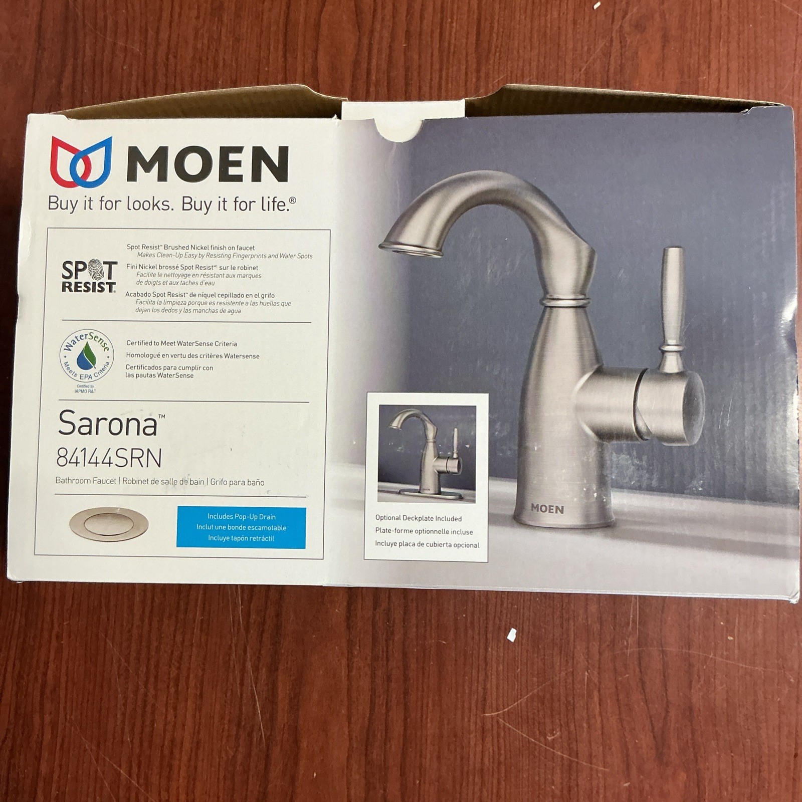NEW Moen Sarona 84144SRN Kitchen Faucet - Brushed Nickel B295 gallery