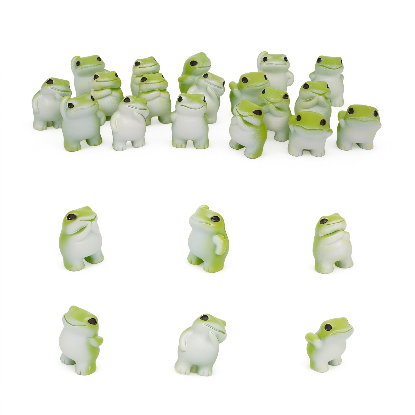 18 Pcs Mini Resin Frog Figurines Small Little Tiny Resin Animals to Hide Garden gallery