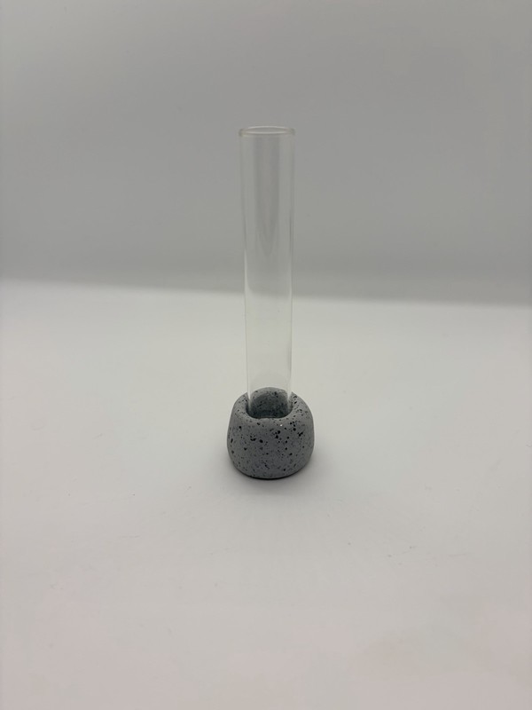 Minimalist, Single Bud Vase Handcrafted Stone Look Glass Test Tube propagation gallery