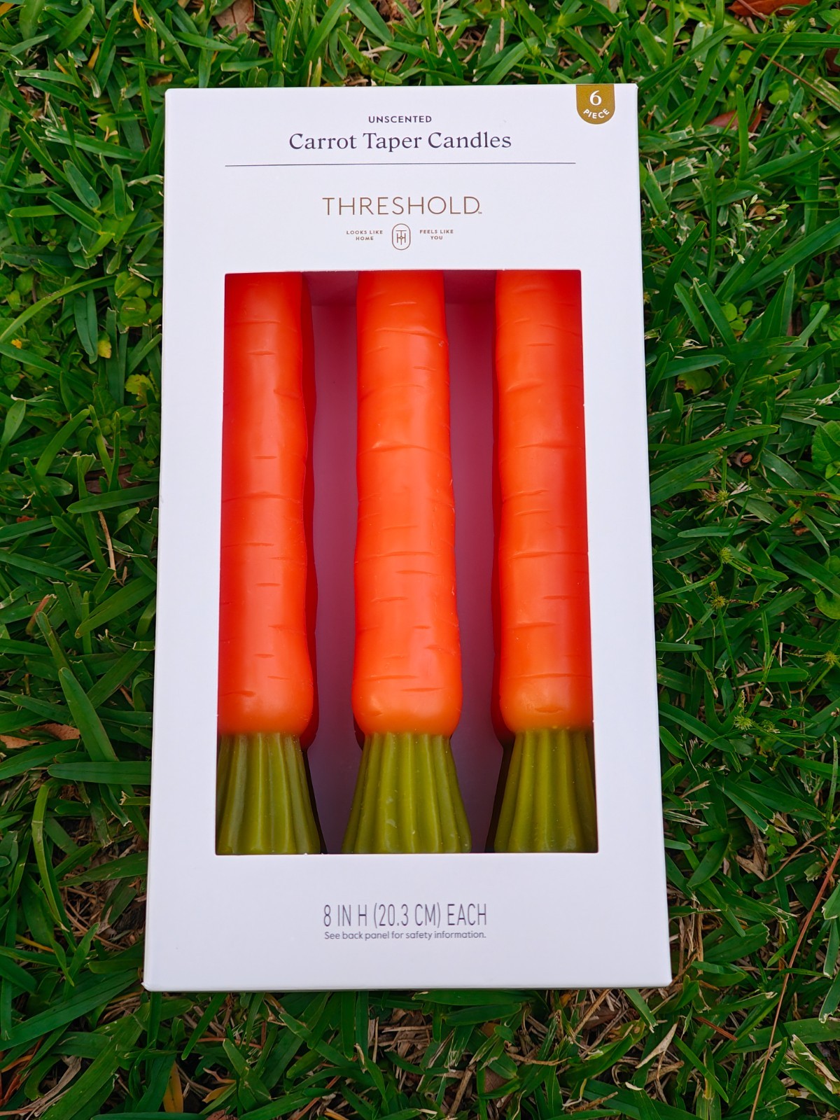 Threshold Carrot Taper Candles Set 6 Unscented 8" Target Decor Orange NEW gallery