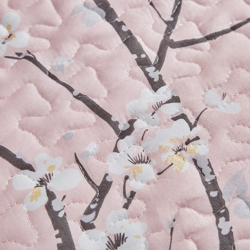 UOZZI BEDDING 3 Pieces Reversible Pink Branch Quilt Queen(88x88), gallery
