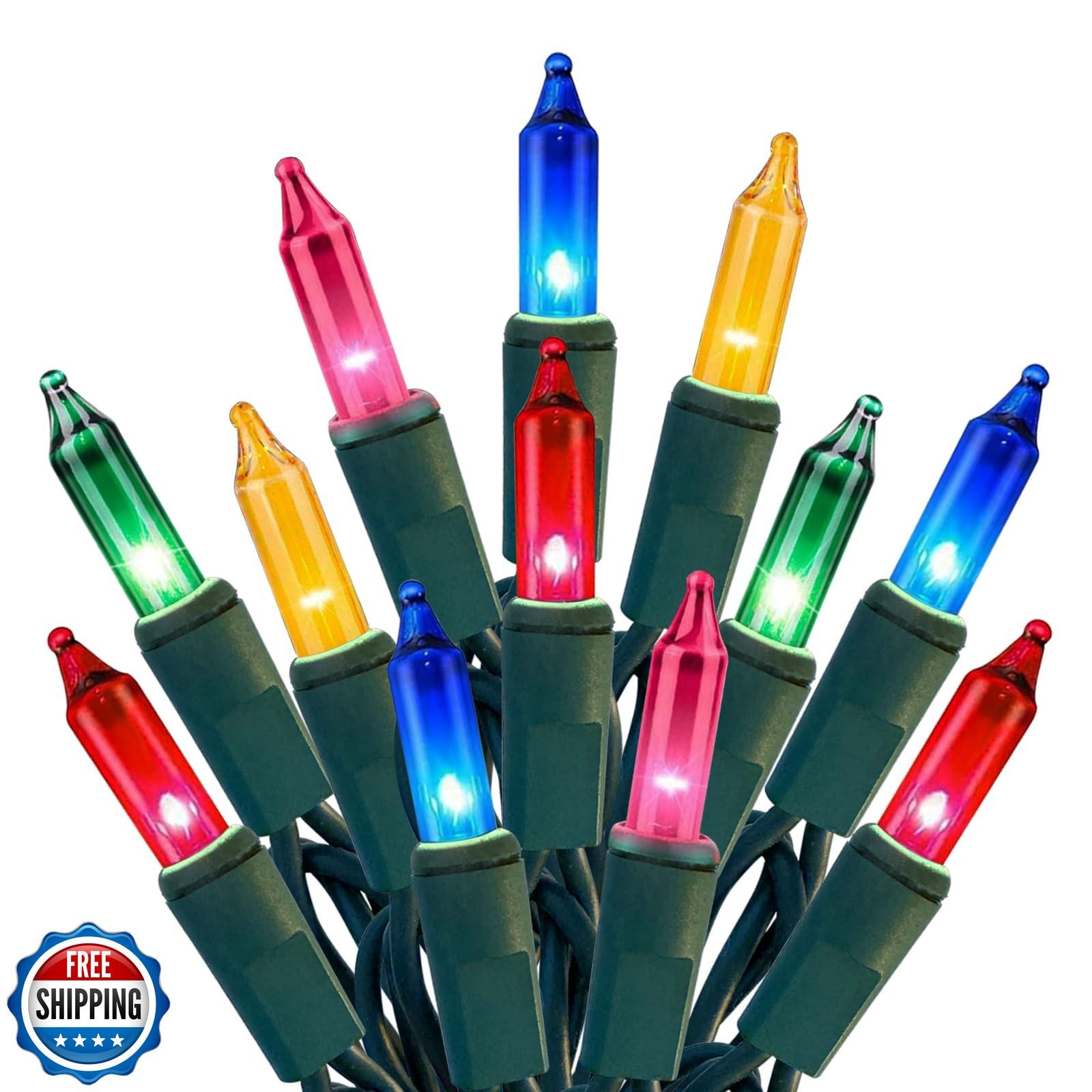 HISHINY Christmas Lights 100 Count Multicolor Christmas Tree Stri gallery